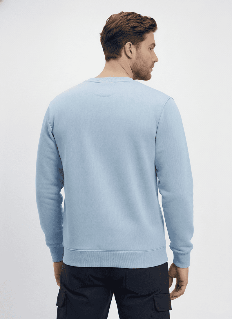 Ultra-Warm Fleece Sweatshirt - Sky Blue - Paradise