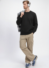 Ultra-Warm Fleece Sweatshirt - Black