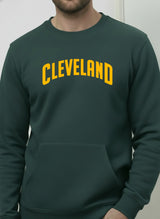 Ultra-Warm Fleece Sweatshirt - Bottle Green - Cleveland