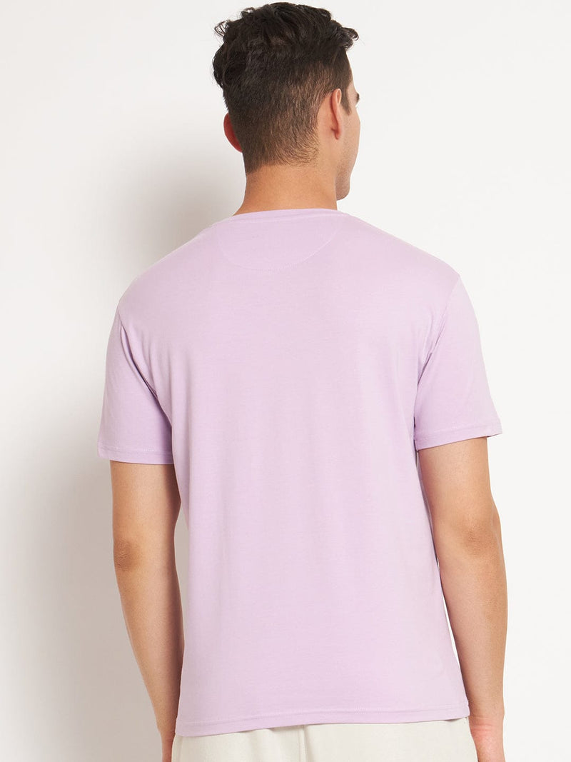 FITINC Positive Graphic Lavender Cotton T-Shirt