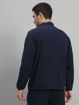 FITINC Sports Track Jacket for Men - Navy Blue