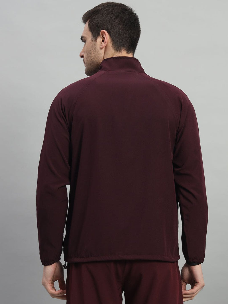 FITINC Sports Track Jacket for Men - Wine