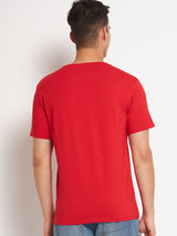 FITINC NASA Graphic Red Cotton T-Shirt