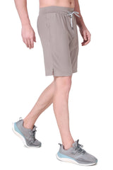 Performance Stretch Workout Shorts - Silver Mink