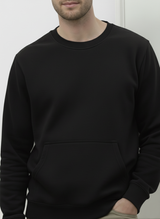 Ultra-Warm Fleece Sweatshirt - Black