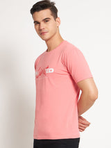 FITINC Unlimited Graphic Pink Cotton T-Shirt