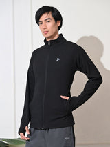 FITINC Sunscreen Jacket with Thumb Hole & Coolrush Technology - Black