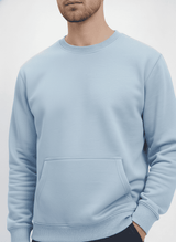 Ultra-Warm Fleece Sweatshirt - Sky Blue