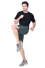 Performance Stretch Workout Shorts - Green Fozi