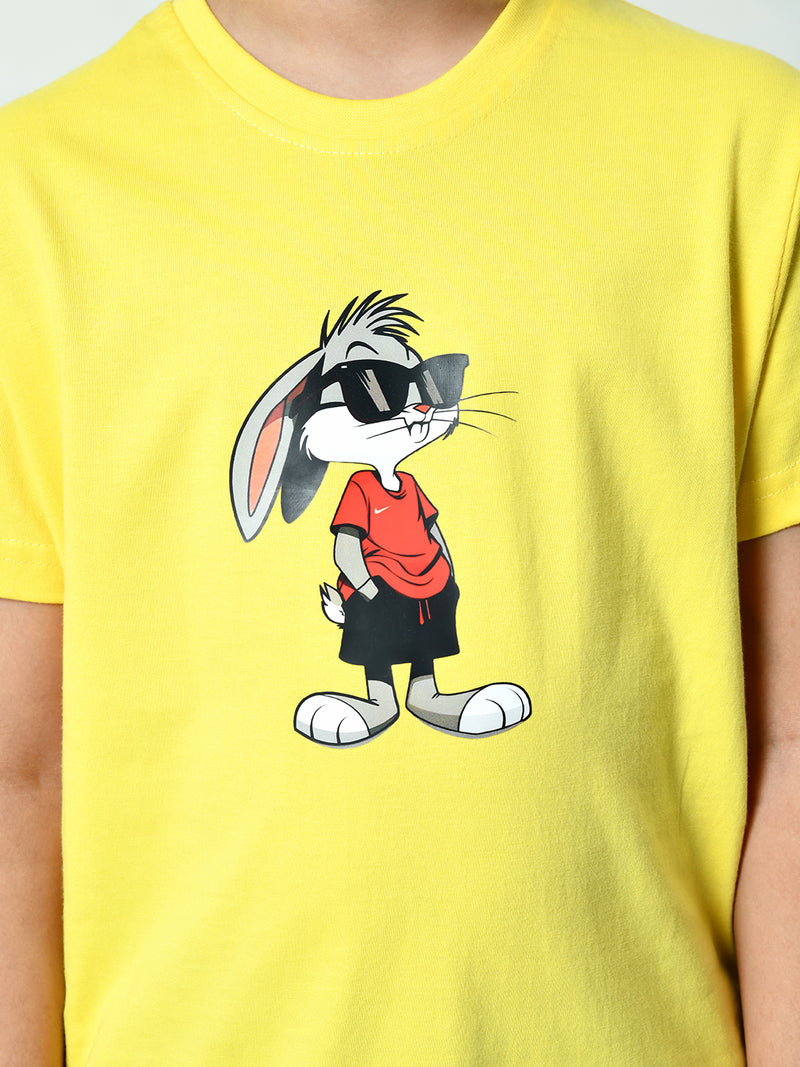 Graphic Print Cotton T-Shirts - (Pack of 2)