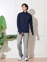 FITINC Sunscreen Jacket with Thumb Hole & Coolrush Technology - Navy Blue