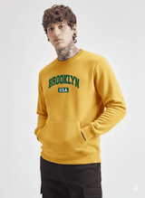Ultra-Warm Fleece Sweatshirt - Mustard - Brooklynusa