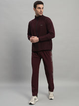 FITINC Sports Track Jacket for Men - Wine