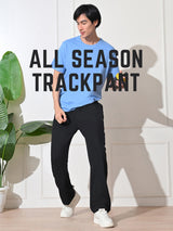 Men’s All-Season Relaxed Fit Track Pants - Black