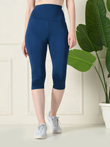 Pocket-Ready Classic Blue Training Capri