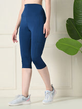 Pocket-Ready Classic Blue Training Capri