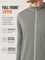 FITINC Airflow Sunscreen Jacket for Men - Olive