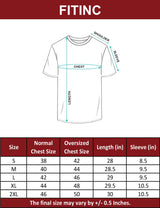 FITINC Teal Oversized Drop Shoulder T-Shirt for Men