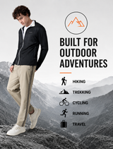 FITINC Airflow Sunscreen Jacket for Men - Black