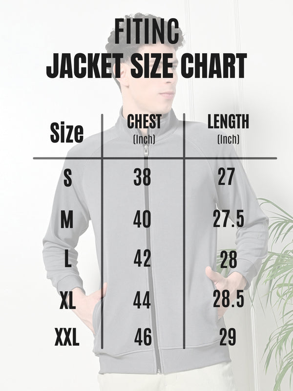 FITINC Stretchable Airforce Jacket for Men - Gym, Workout, Jogging, Yoga and Sports