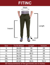 Fitinc Olive Trackpant with Concealed Zipper Pockets