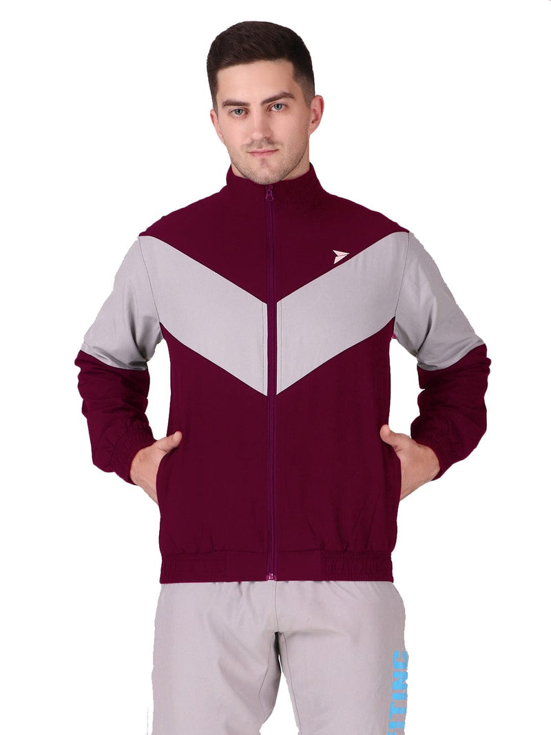 Fitinc Sports Wine Jacket for Men with Zipper Pockets - FITINC