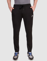 Fitinc Black Trackpant with Concealed Zipper Pockets - FITINC