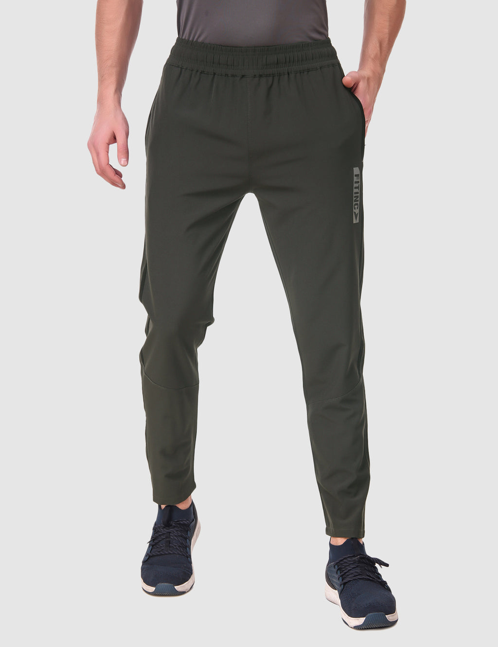 Buy FITINC Black Men Dryfit & Light-Weight NS Lycra Track Pants with Zipper  Pockets Online at Best Prices in India - JioMart.