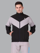Fitinc Sports Black Jacket for Men with Zipper Pockets - FITINC