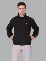 Fitinc Black NS Jacket for Men with Two Zipper Pockets - FITINC