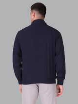 Fitinc Sports & Casual Navy Blue Jacket for Men with Zipper Pockets - FITINC