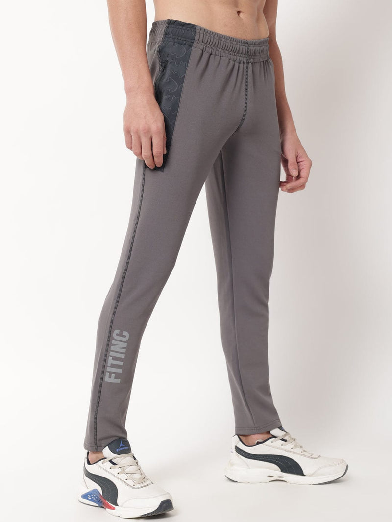 Fitinc Dobby Grey Trackpant for Men - FITINC