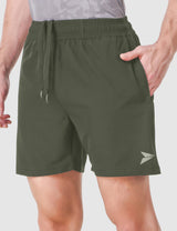 Fitinc Mehndi Shorts for Men with Zipper Pockets - FITINC