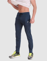 Fitinc Slim Fit Navy Blue Trackpant for Workout - FITINC