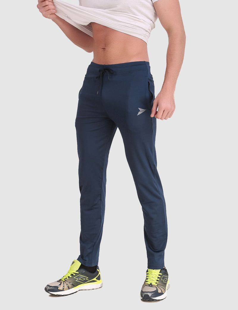 Fitinc Slim Fit Navy Blue Trackpant for Workout - FITINC