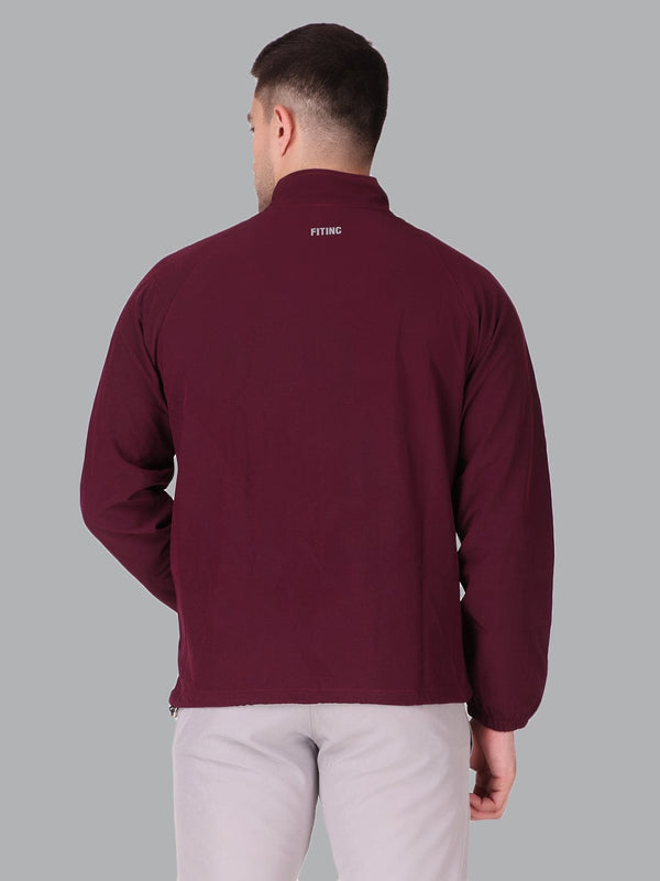 Fitinc Wine NS Jacket for Men with Two Zipper Pockets - FITINC