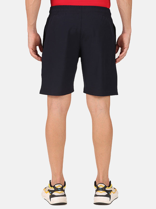 Fitinc Striped Navy Blue Shorts for Men with Zipper Pockets - FITINC