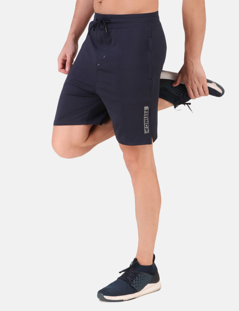 Performance Stretch Workout Shorts Navy Blue1