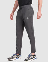 Fitinc Grey Trackpant with Concealed Zipper Pockets - FITINC