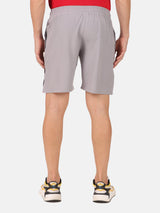 Fitinc Striped Light Grey Shorts for Men with Zipper Pockets - FITINC