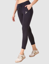 Fitinc Activewear Navy Blue Trackpant for Women - FITINC