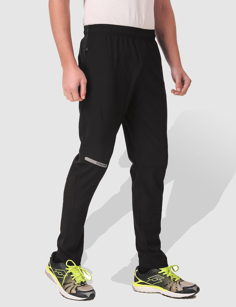 Mens Athlete ForgedFleece Zip Track Pants - Black | LSKD