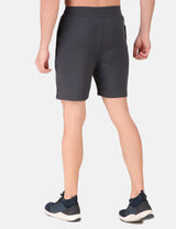 FITINC Stretchable Grey Shorts for Gym, Running, Jogging, Yoga & Cycling - FITINC