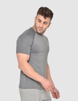 Fitinc Gymwear Grey T-shirt for Men - FITINC