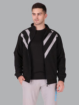 Fitinc Sports & Casual Black Jacket for Men with Zipper Pockets - FITINC