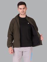 Fitinc Olive NS Jacket for Men with Two Zipper Pockets - FITINC