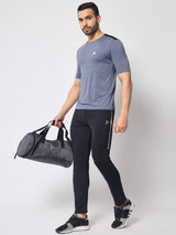 FITINC Premium Black Track Pant for Men | Anti Microbial | Superdry | Breathable | Stretchable | 2 YKK Zipper Pockets - FITINC