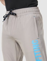 Fitinc NS Lycra Light Grey Jogger for Men with Zipper Pockets - FITINC
