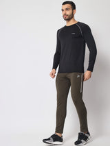 FITINC Premium Olive Track Pant for Men | Anti Microbial | Superdry | Breathable | Stretchable | 2 YKK Zipper Pockets - FITINC