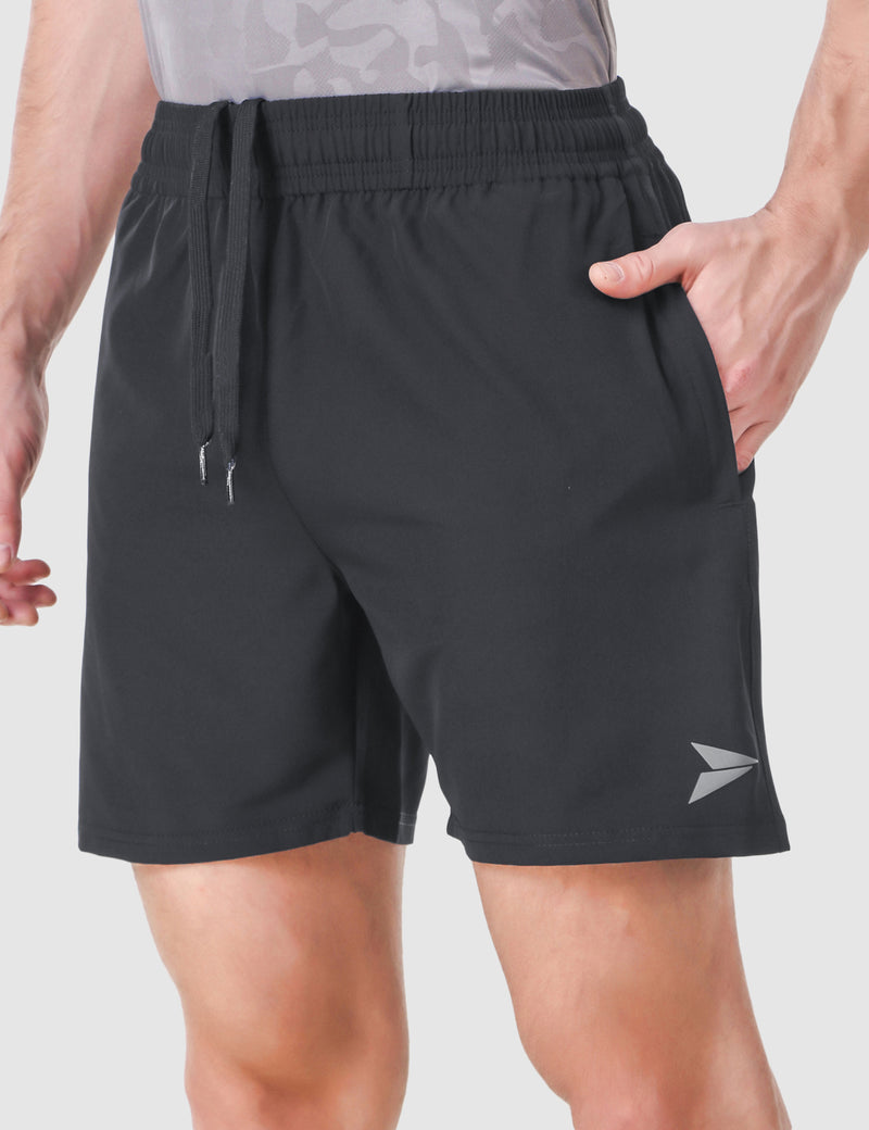Fitinc Dark Grey Shorts for Men with Zipper Pockets - FITINC